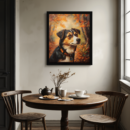 Autumn Gaze - Custom Pet Portrait Canvas