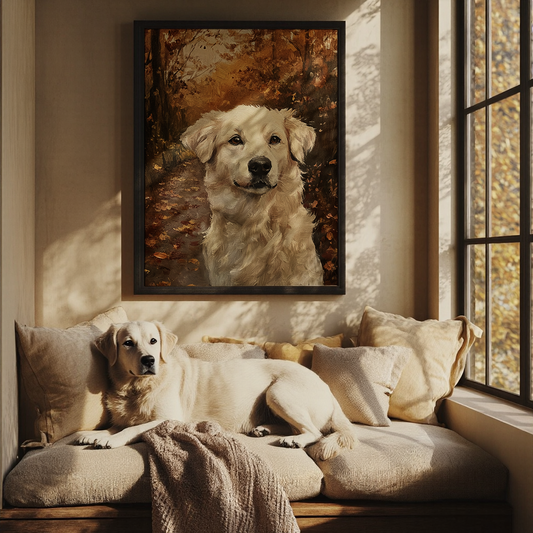 Autumn Gaze - Custom Pet Portrait Canvas