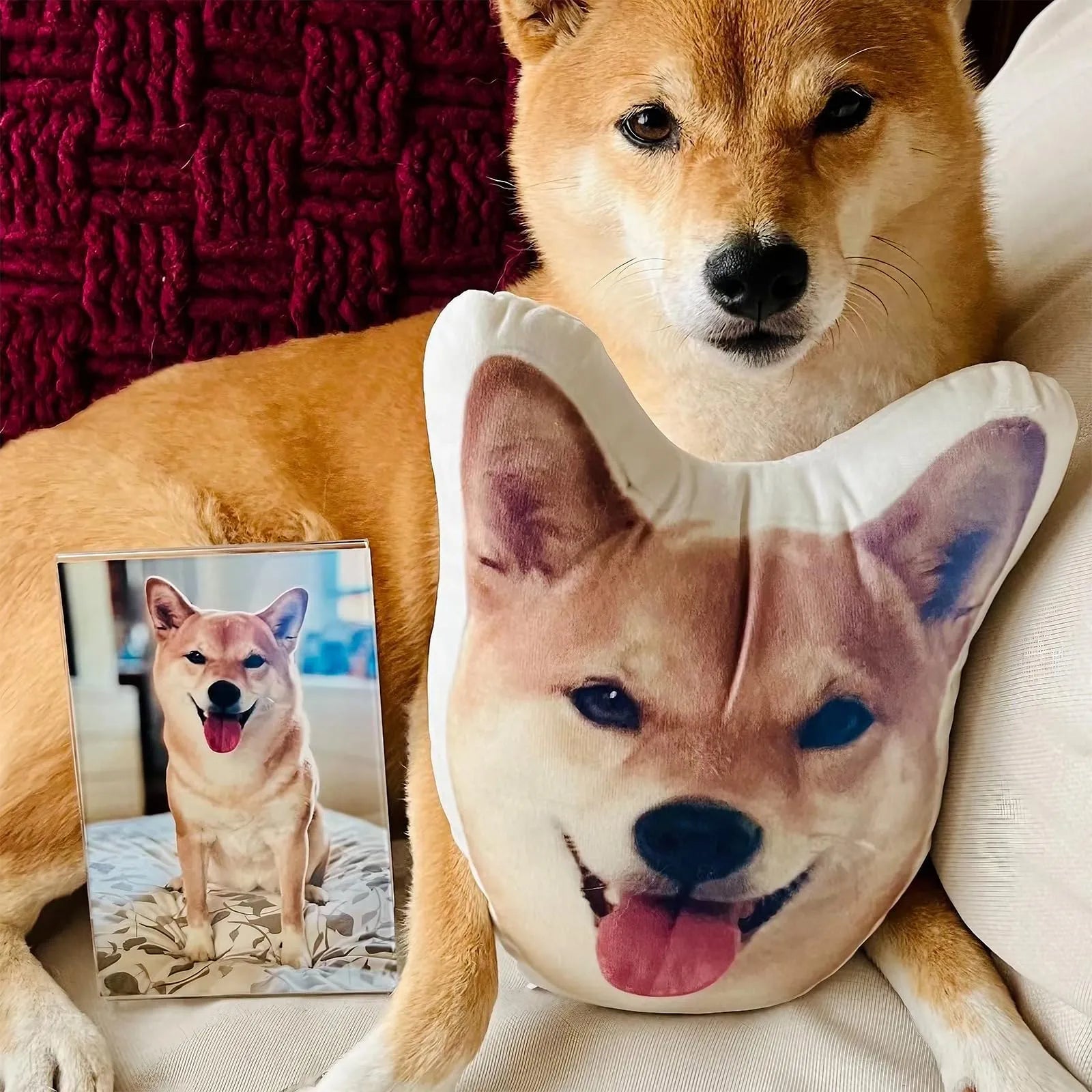 Picture Pillow Custom Pet Shaped Pillow Dog Photo Shaped Pillow
