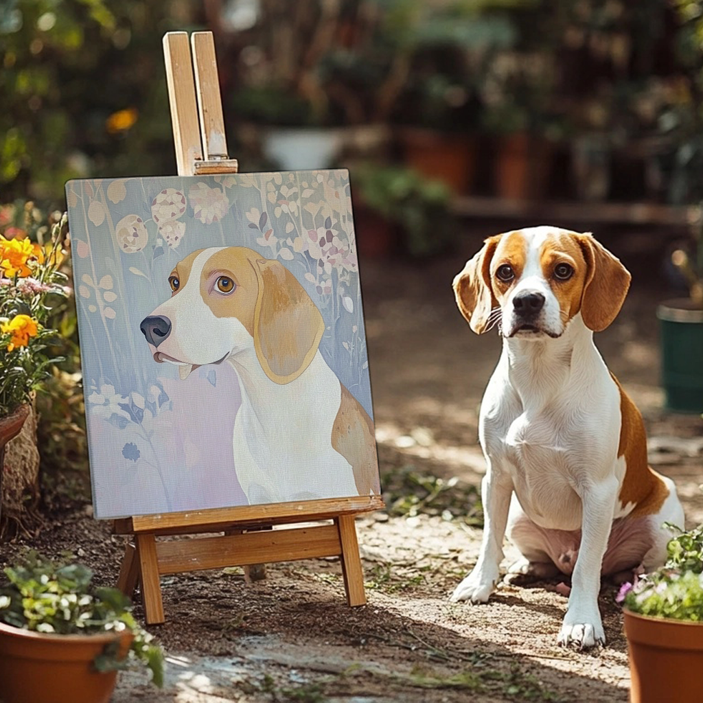 Pastel Serenity - Custom Pet Portrait Canvas