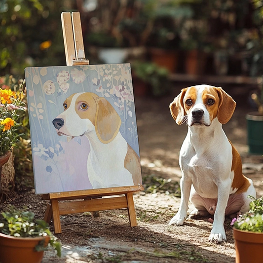 Pastel Serenity - Custom Pet Portrait Canvas