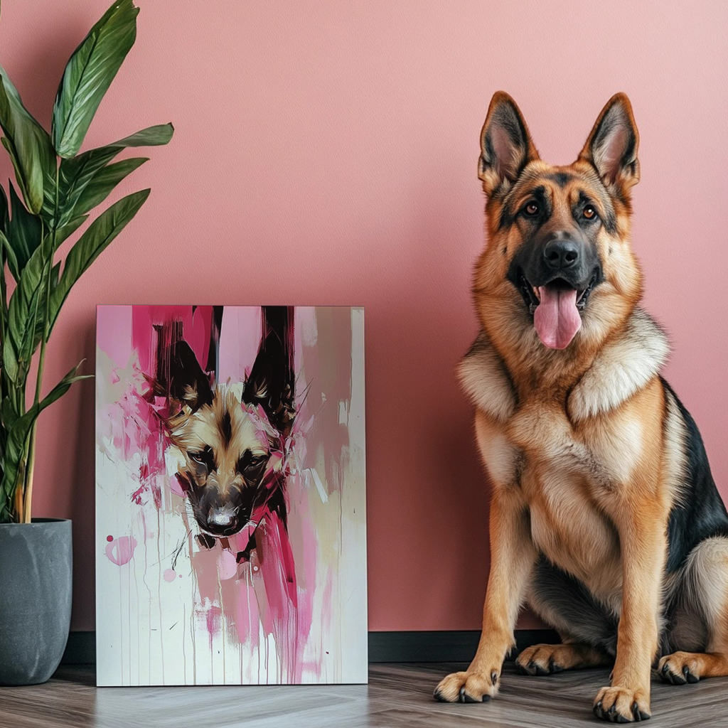 Pink Reverie - Custom Pet Portrait Canvas