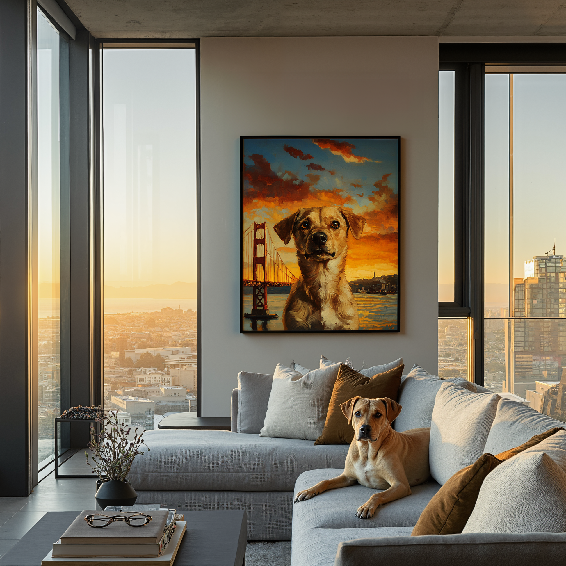 Golden Gate  - Custom Pet Portrait Canvas