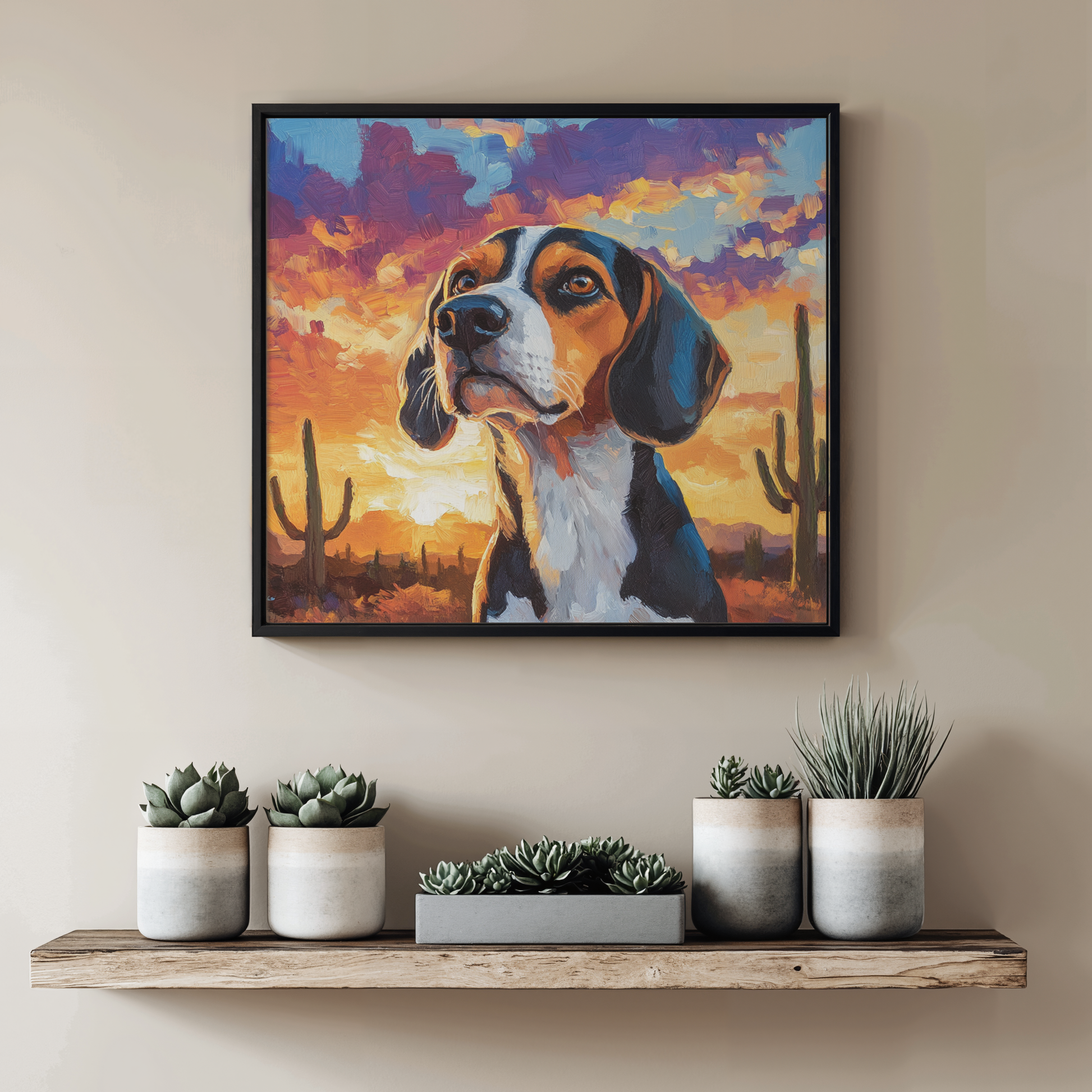 Desert Dawn  - Custom Pet Portrait Canvas
