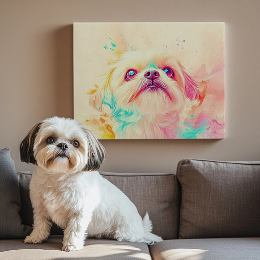 Opal Waves - Custom Pet Portrait Canvas