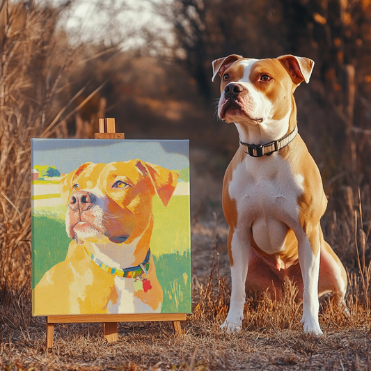 Soft Light - Custom Pet Portrait Canvas