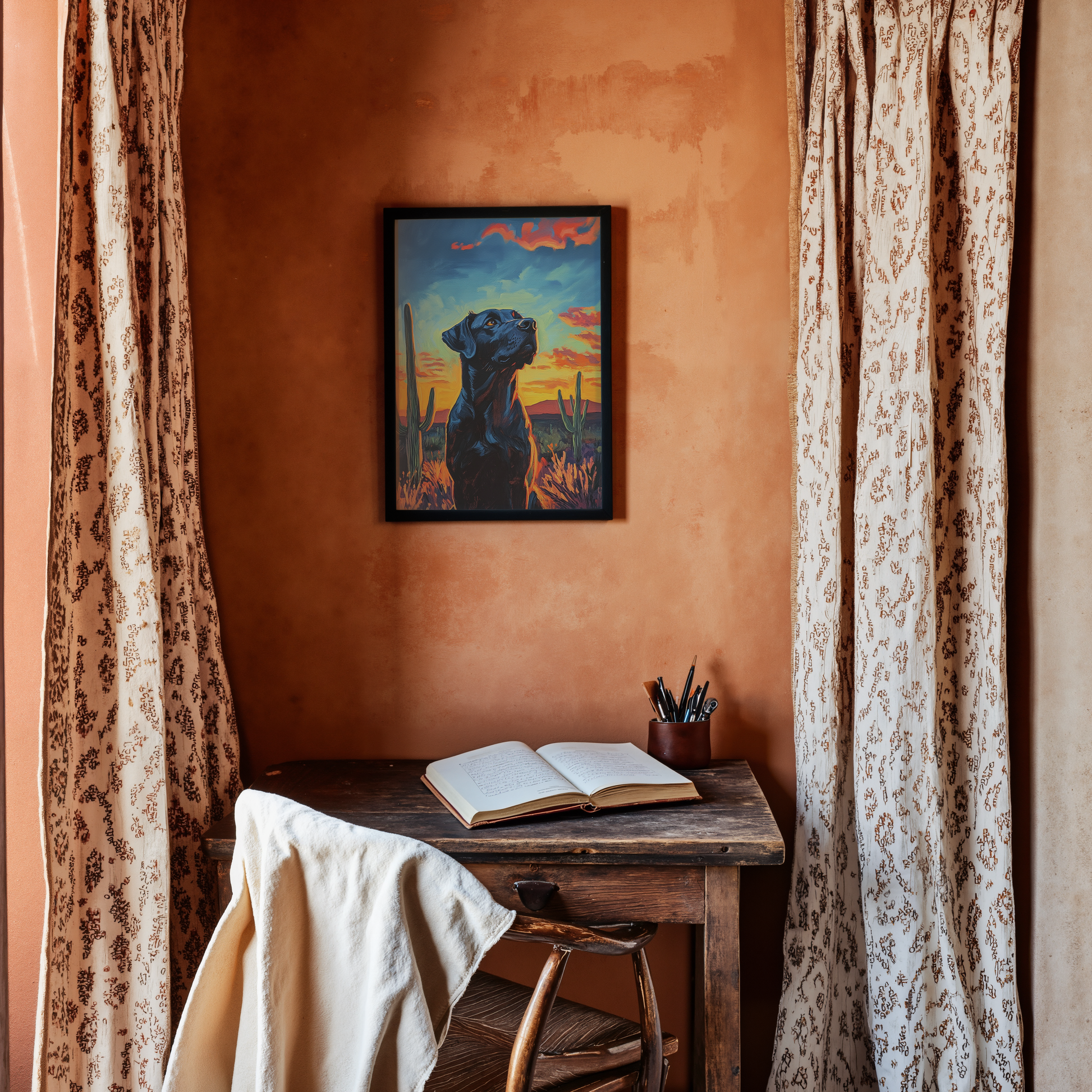 Desert Dawn  - Custom Pet Portrait Canvas