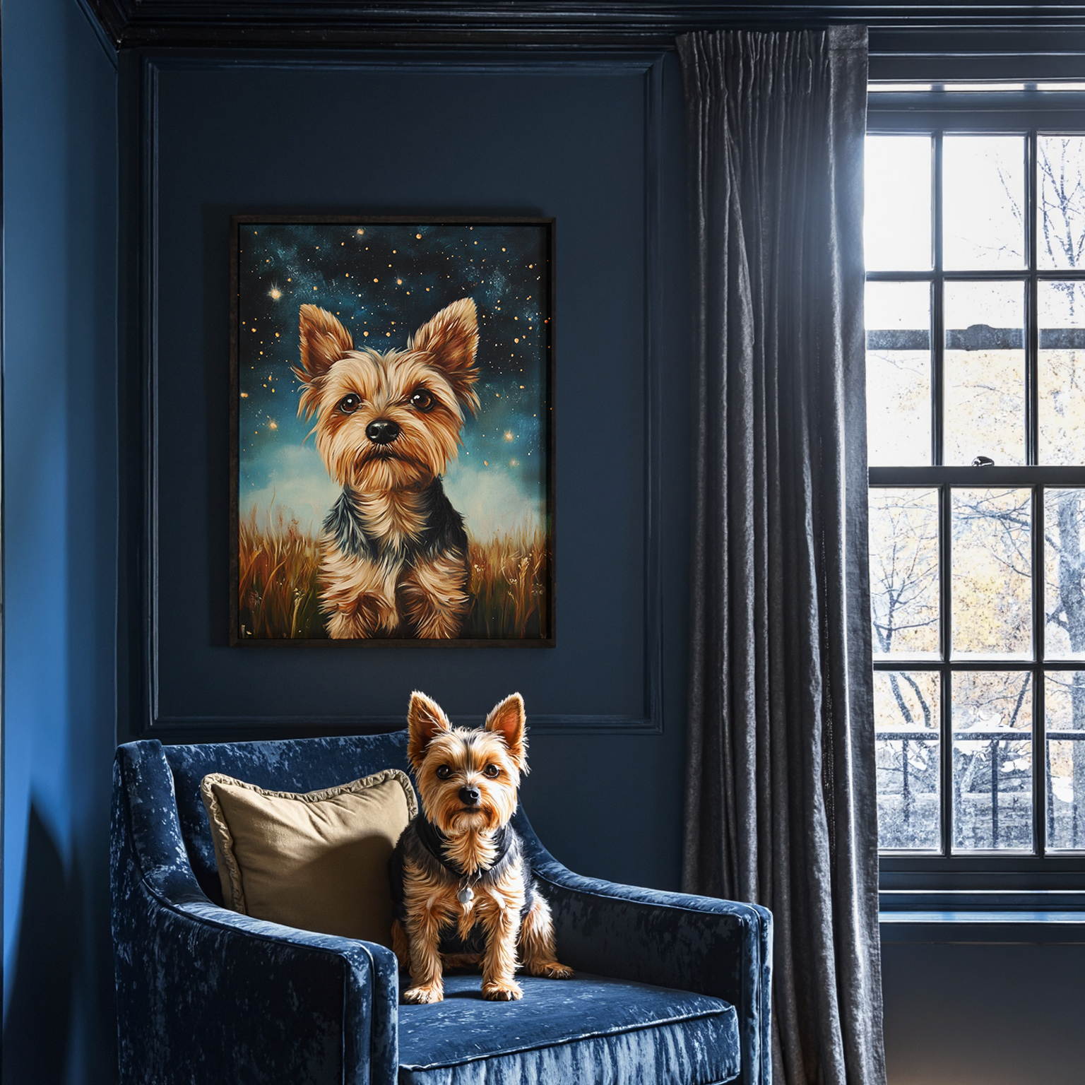 Tranquil Meadow - Memorial Custom Pet Portrait Canvas
