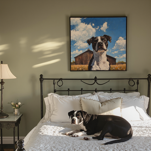 Pastoral Reverie  - Custom Pet Portrait Canvas