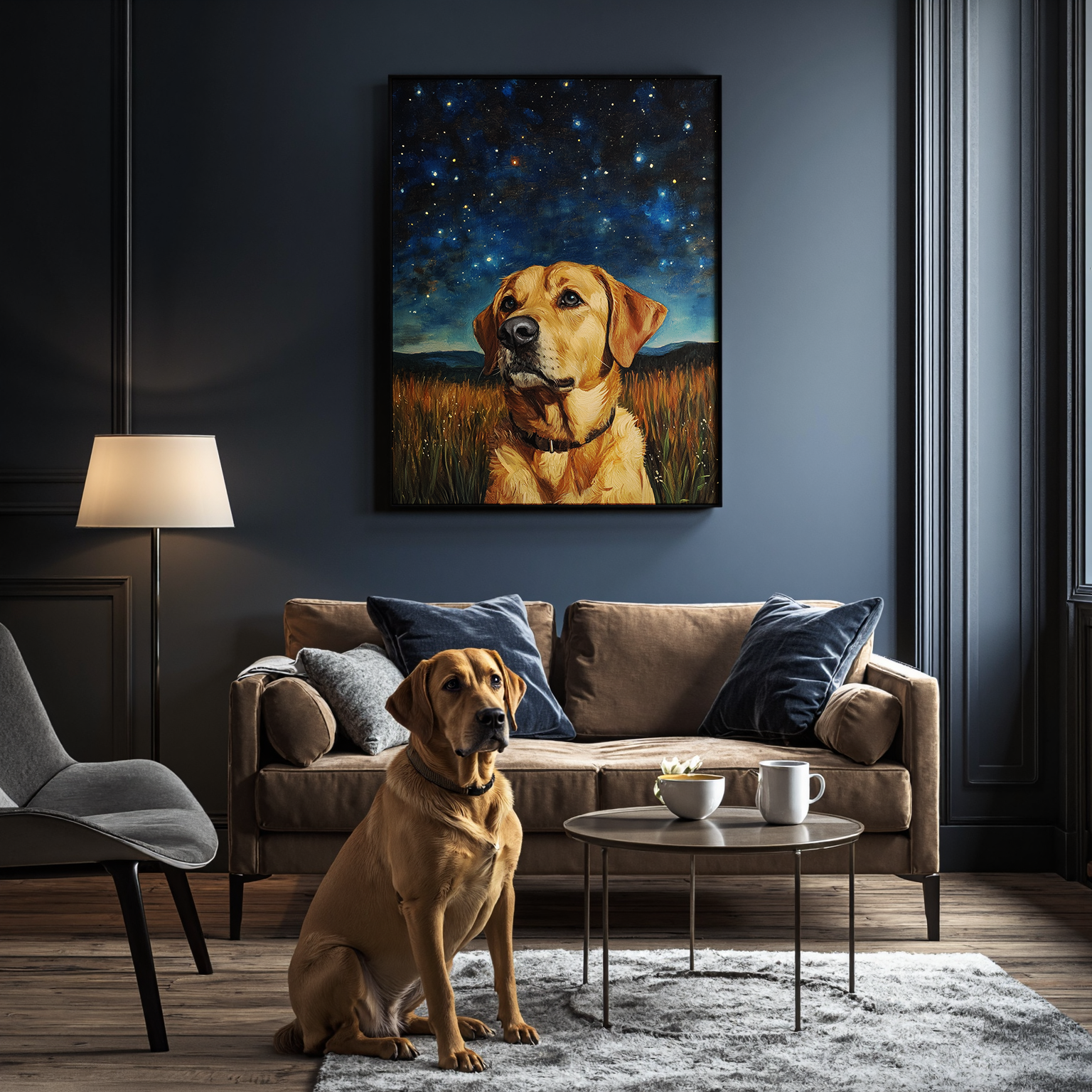Tranquil Meadow - Memorial Custom Pet Portrait Canvas