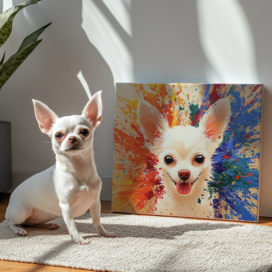 Color Blast - Custom Pet Portrait Canvas
