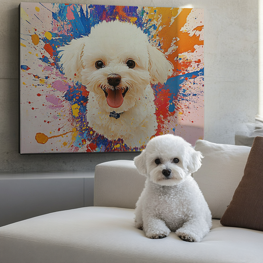 Color Blast - Custom Pet Portrait Canvas